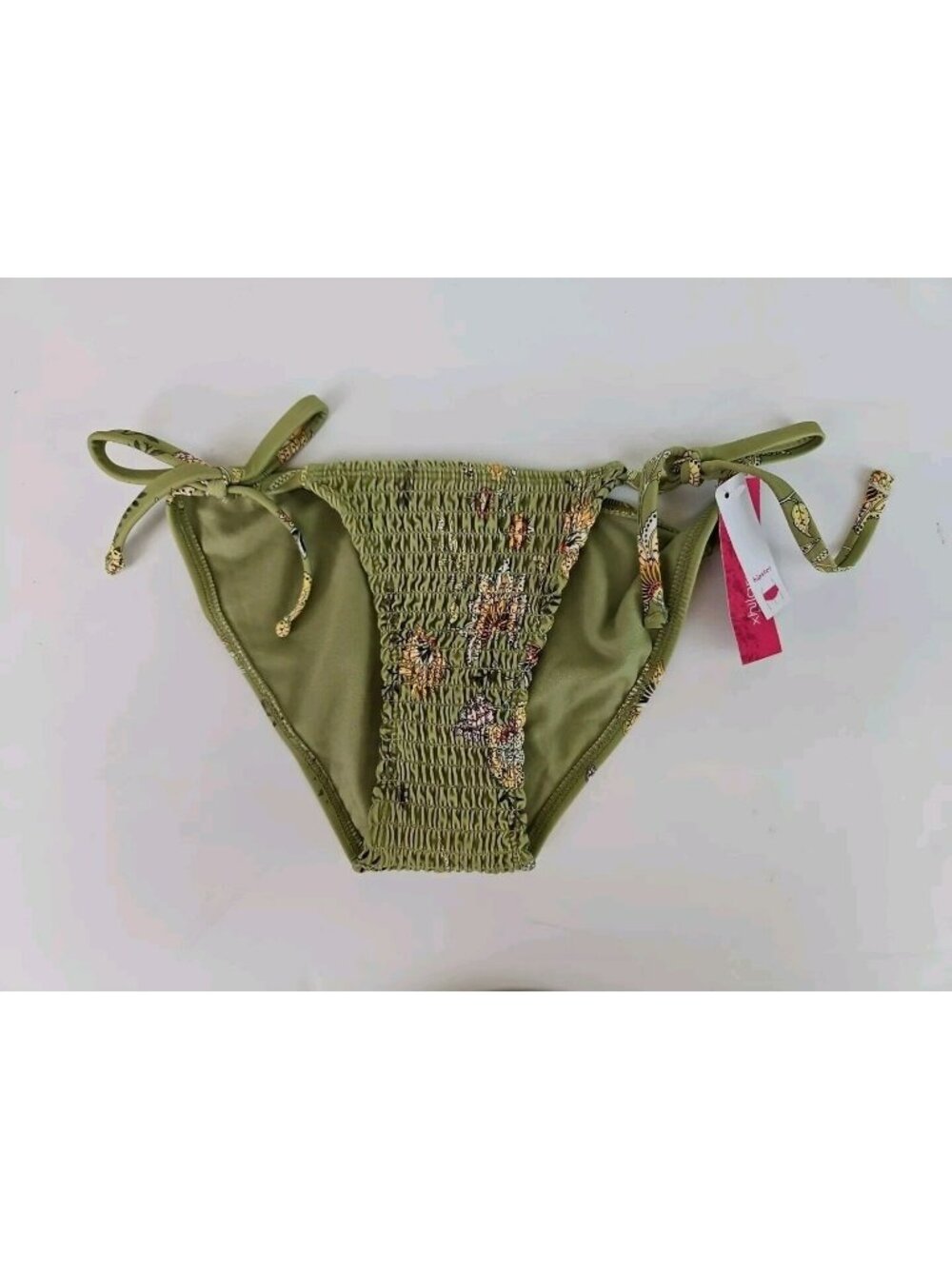 Xhilaration NWT XS Green Floral Hipster Bikini Bottom
